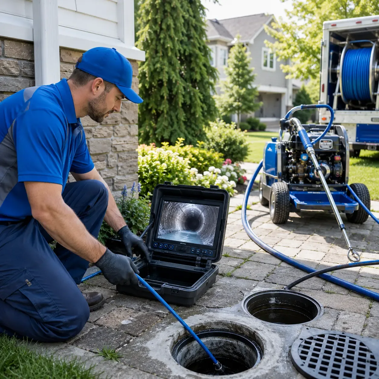 Outdoor drain cleaning professionals serving Toms River, NJ